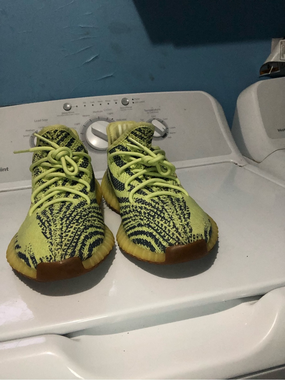 Yeezy Boost 350 V2 Yellow Black Primeknit Sneakers